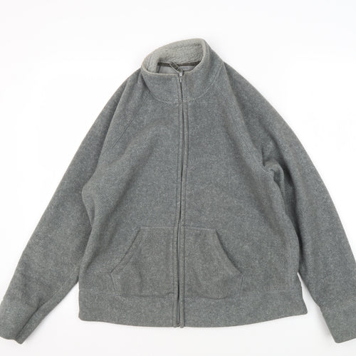 Marks and Spencer Women's Grey Herringbone Jacket Size 14