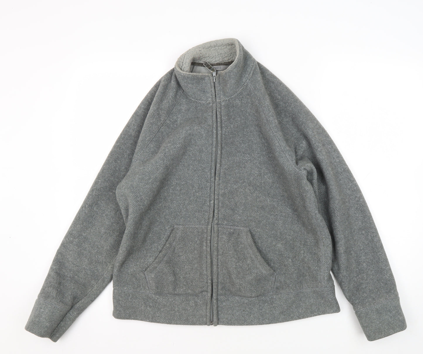 Marks and Spencer Women's Grey Herringbone Jacket Size 14