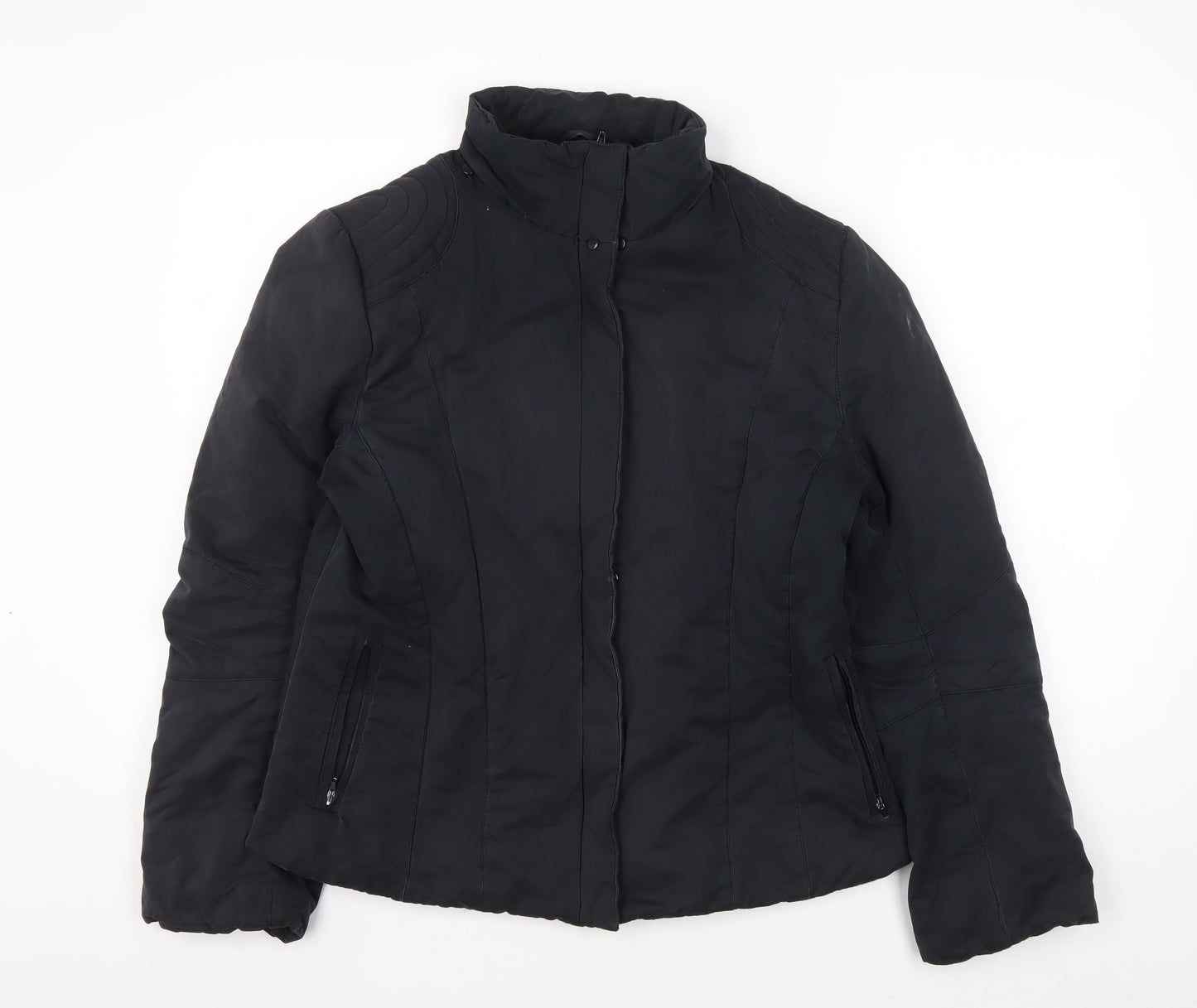 Women's Black Puffer Jacket Size 16 - Warm Winter Style