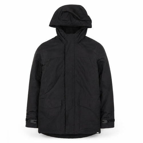 No Fear Boys Black Parka Coat Size 10 Hooded Winter