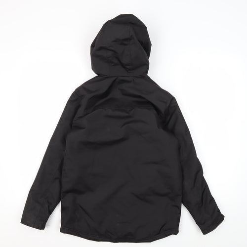 No Fear Boys Black Parka Coat Size 10 Hooded Winter
