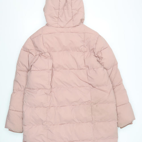 Marks and Spencer Women's Pink Puffer Jacket Sz 14