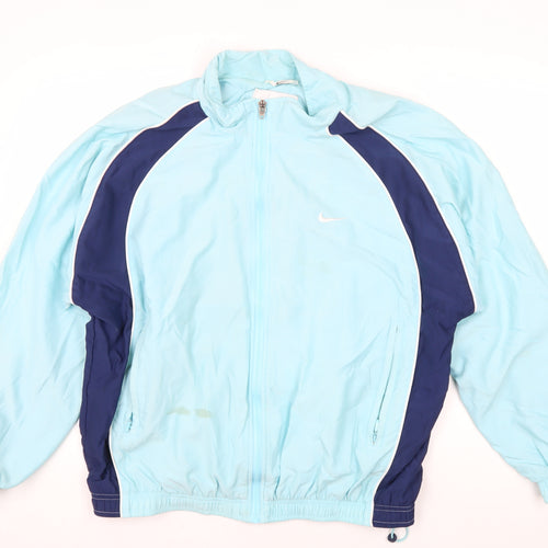 Nike Men's Blue Track Jacket Size L, Breathable