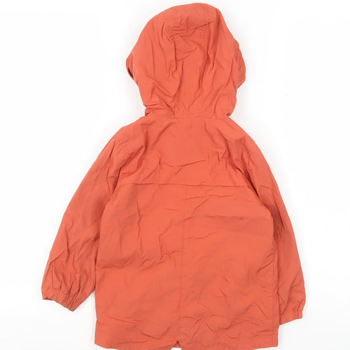 Marks and Spencer Boys Orange Hooded Jacket 2-3 Years
