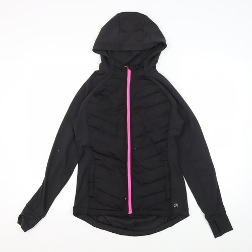 GapFit Women's Black XS Track Jacket with Hood