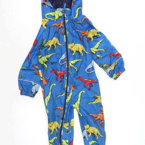 Mountain Warehouse Blue Dinosaur Snowsuit 12-18 Months Unisex