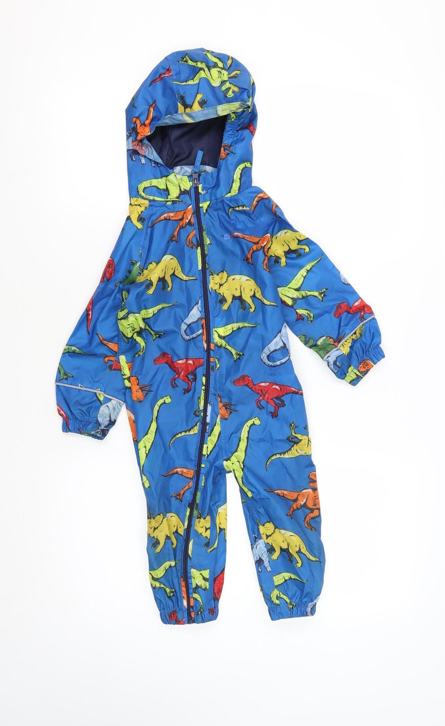 Mountain Warehouse Blue Dinosaur Snowsuit 12-18 Months Unisex