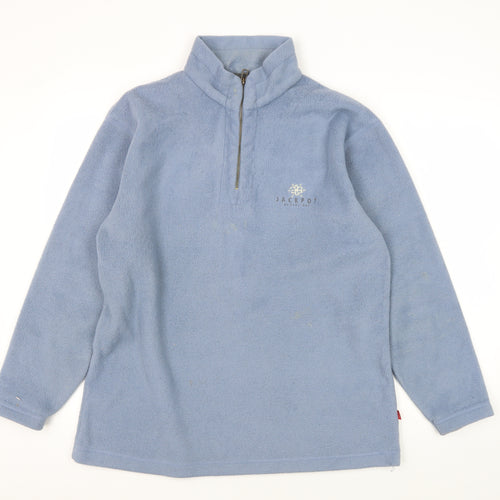 Jackpot Blue Unisex Fleece Sweatshirt with Logo S