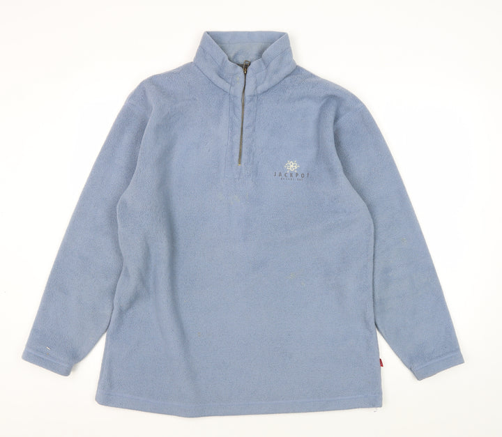 Jackpot Blue Unisex Fleece Sweatshirt with Logo S