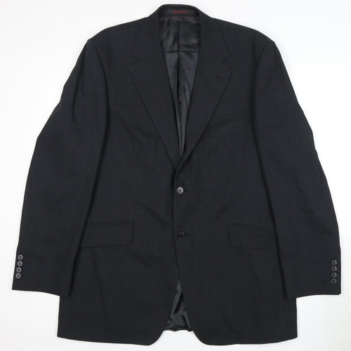 Jeff Banks Men's Black 44 Blazer - Business Travel Wool