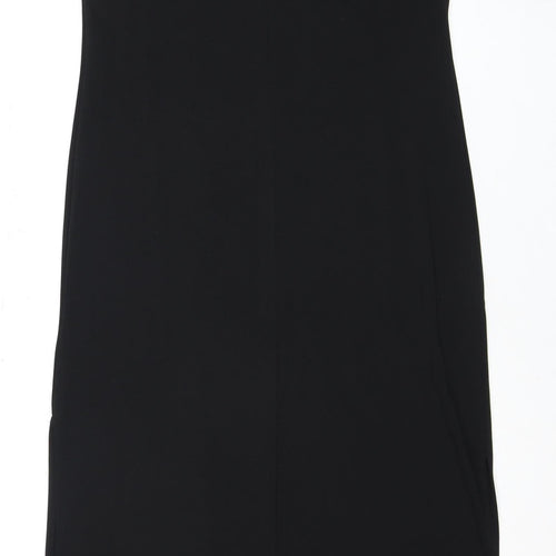 Banana Republic Women's Black Midi Sheath Dress L