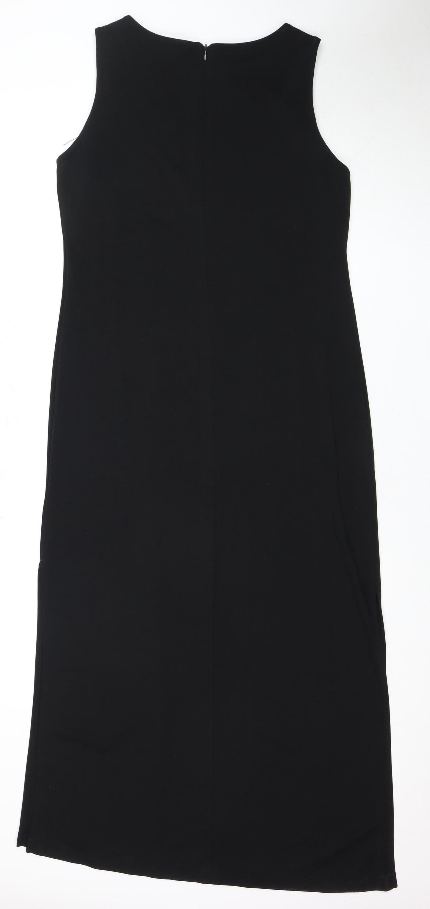 Banana Republic Women's Black Midi Sheath Dress L