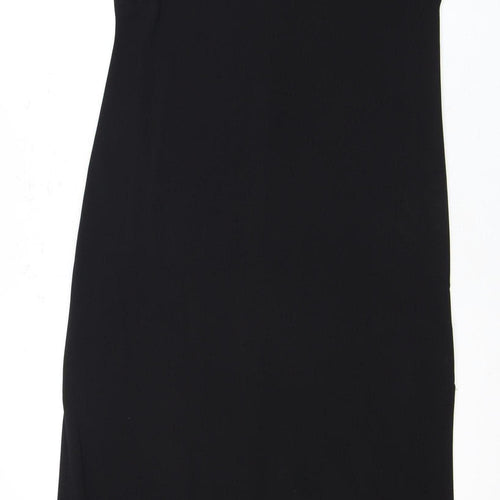 Banana Republic Women's Black Midi Sheath Dress L