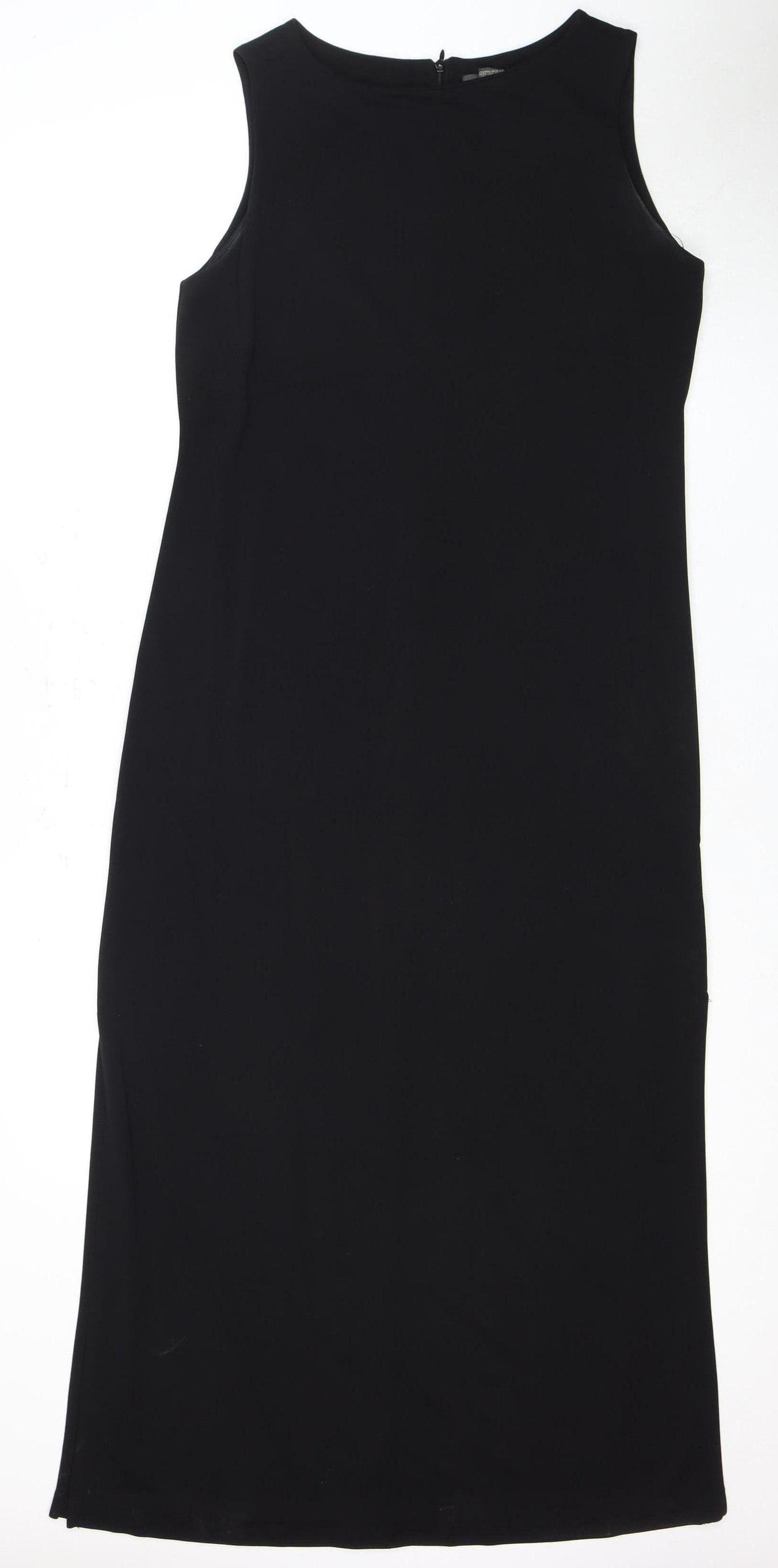 Banana Republic Women's Black Midi Sheath Dress L