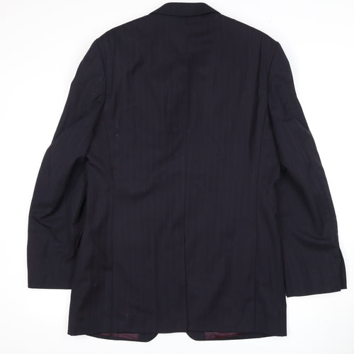 Jaeger Men's Blue Wool Blazer, Size 40, Formal Jacket