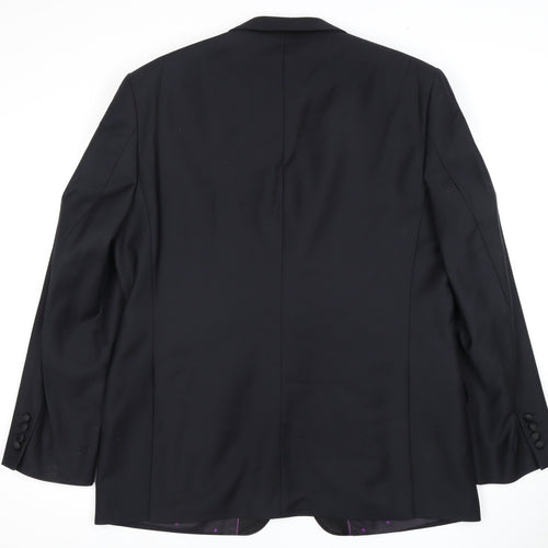 Daniel Hechter Men's Black Tuxedo Wool Blazer - Size 44R