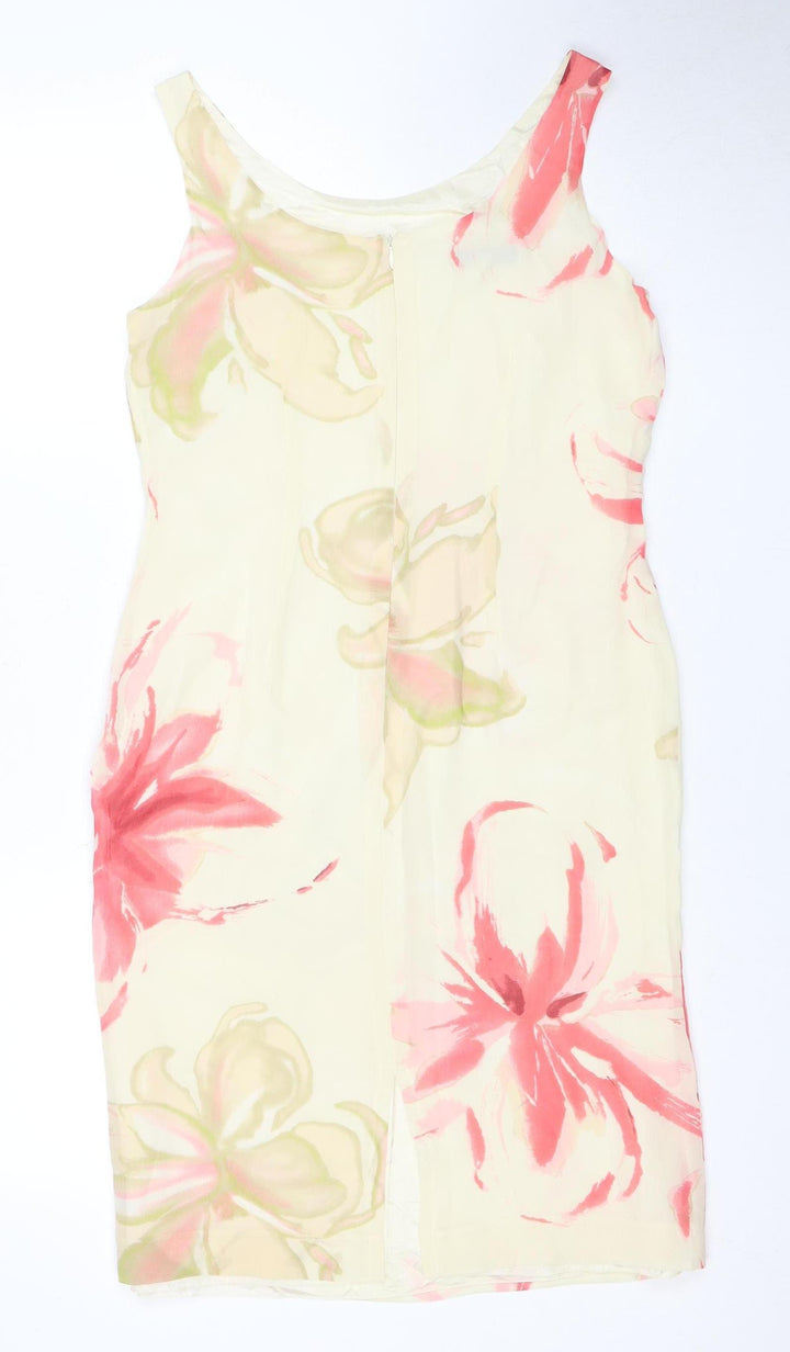 Jacques Vert Women's Multicoloured Floral Shift Dress, Size 6