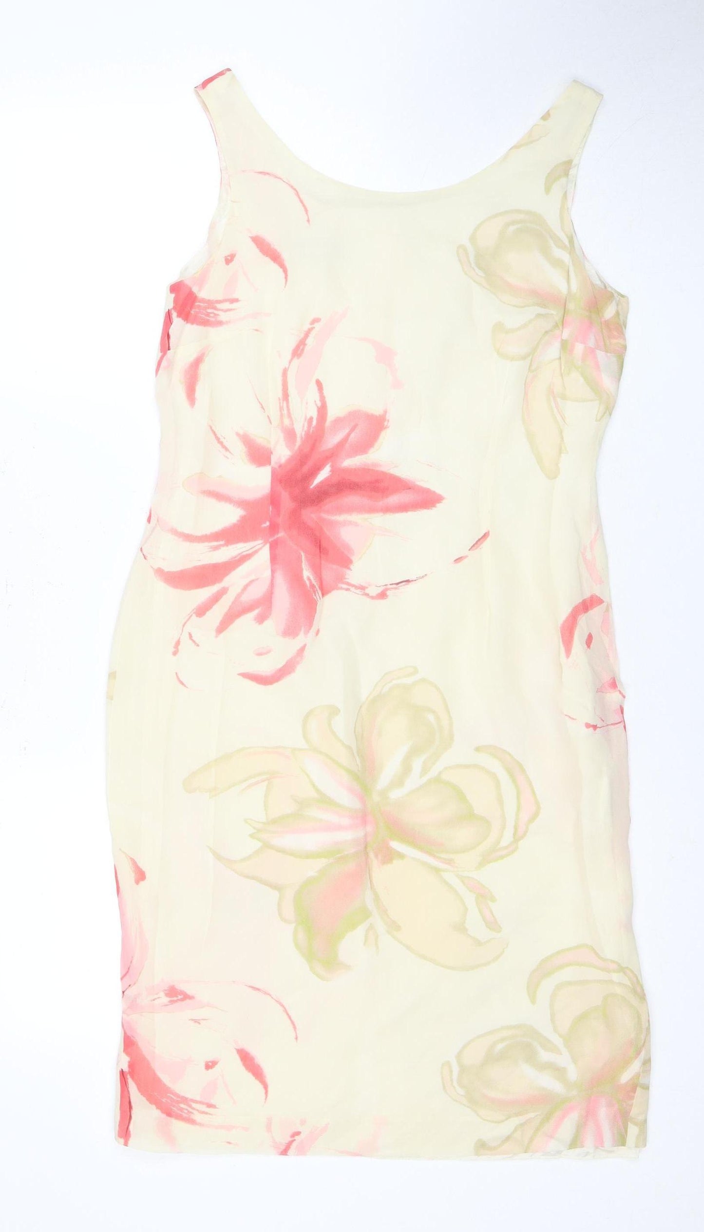 Jacques Vert Women's Multicoloured Floral Shift Dress, Size 6