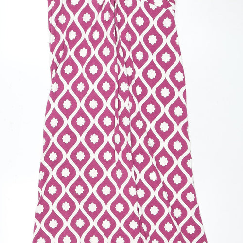 Boden Women's Pink Geometric Dress Size 8