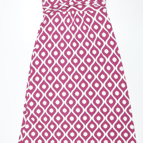 Boden Women's Pink Geometric Dress Size 8