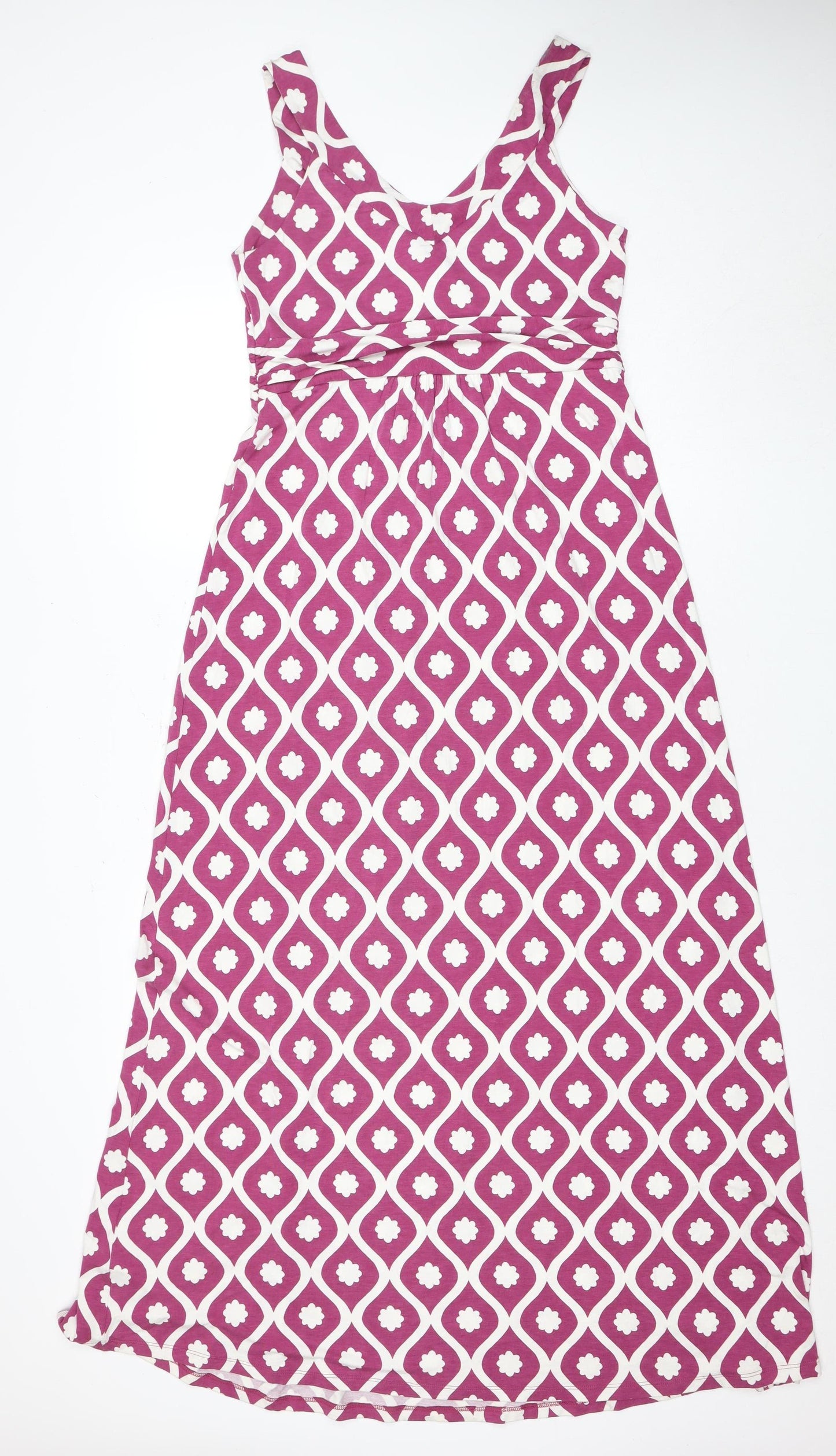 Boden Women's Pink Geometric Dress Size 8