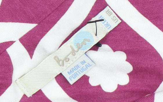 Boden Women's Pink Geometric Dress Size 8