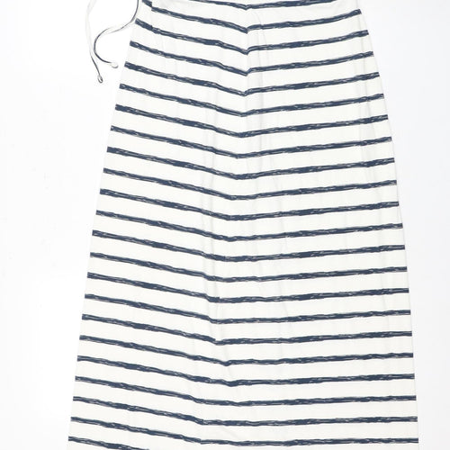 Craghoppers Women’s White Blue Striped Shift Dress Size 6