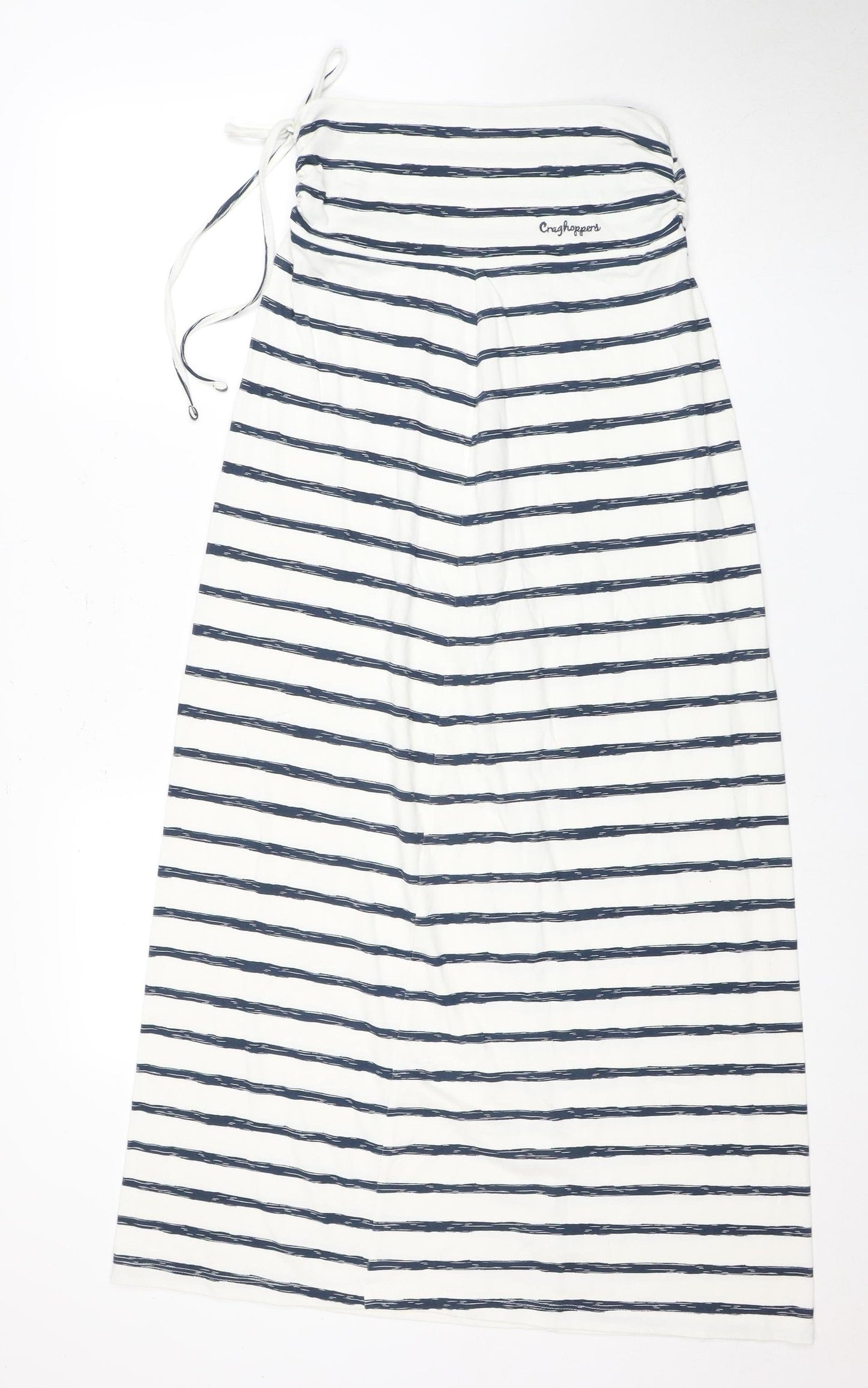 Craghoppers Women’s White Blue Striped Shift Dress Size 6