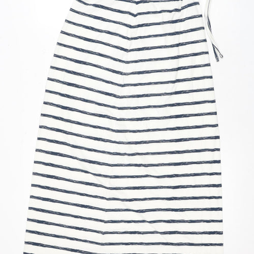 Craghoppers Women’s White Blue Striped Shift Dress Size 6