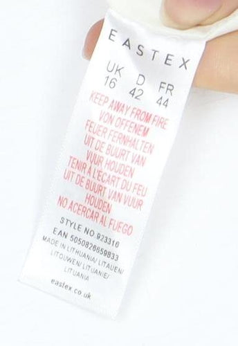 Eastex Women's Pink Floral Blouse - Size 16