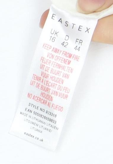 Eastex Women's Pink Floral Blouse - Size 16