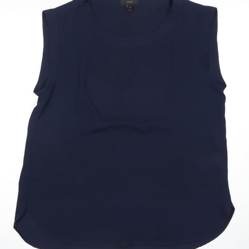 J.Crew Women's Blue Sleeveless Tank Top Size 8
