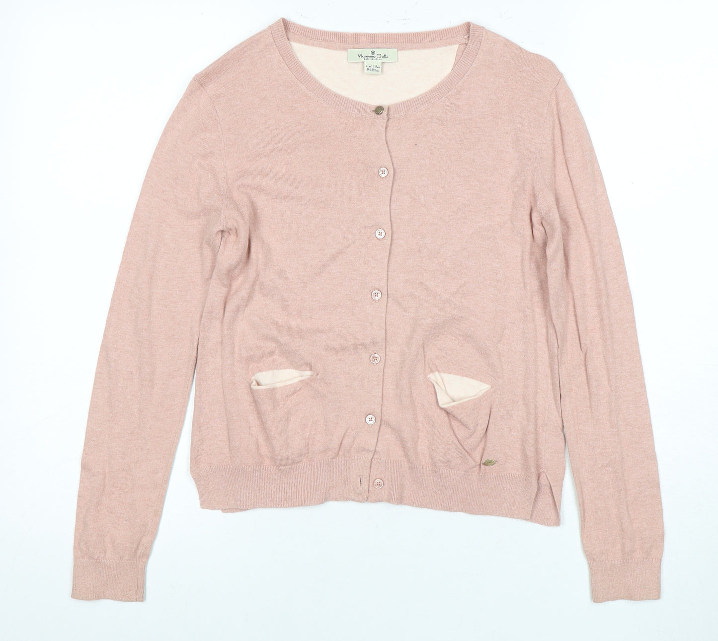 Massimo Dutti Girls Pink Cardigan 12 Years Button Casual