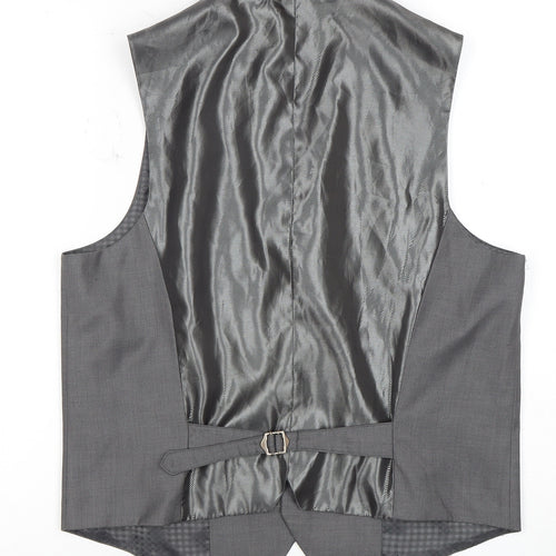Jeff Banks Men's Grey Suit Waistcoat M