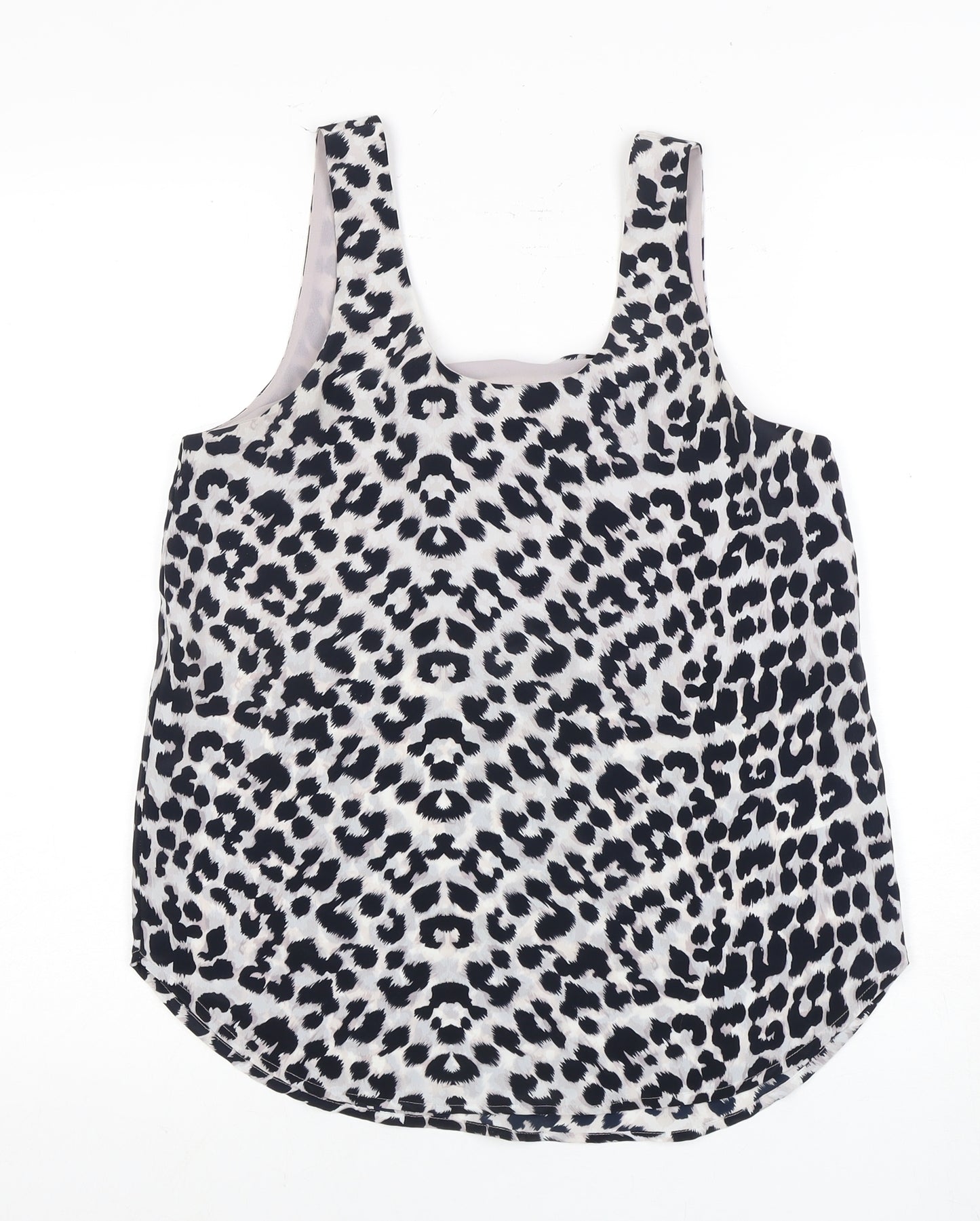 Whistles Women's Multicoloured Animal Print Bow Tank Top Size 8