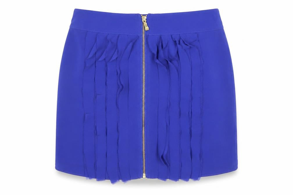 Front view of Ted Baker Women's Blue Pencil Skirt, size 10