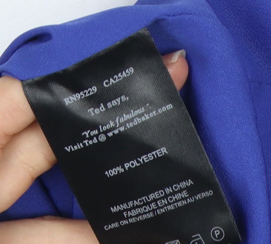 Ted Baker Women's Blue Pencil Skirt Size 10