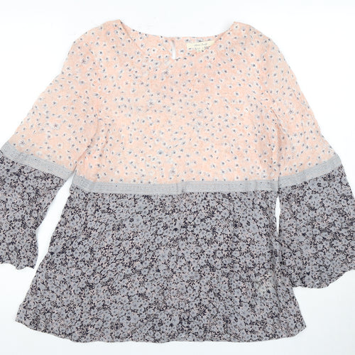 Warehouse Women's Multicoloured Floral Blouse UK 8