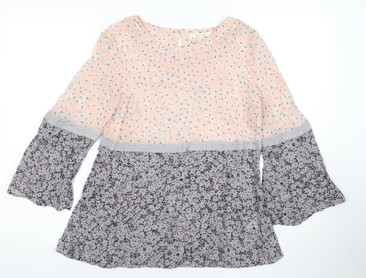 Warehouse Women's Multicoloured Floral Blouse UK 8
