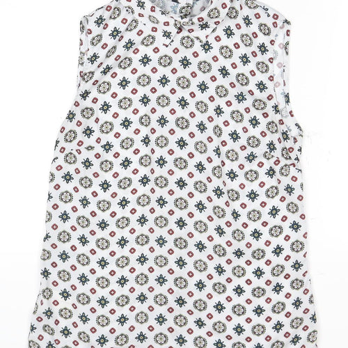 Laura Ashley Women's Multicoloured Sleeveless Top Size 8