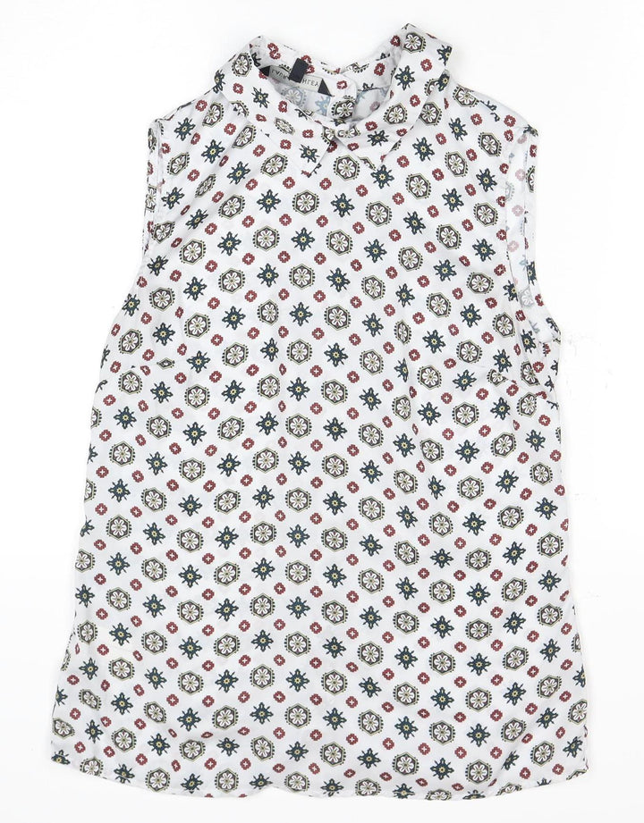 Laura Ashley Women's Multicoloured Sleeveless Top Size 8
