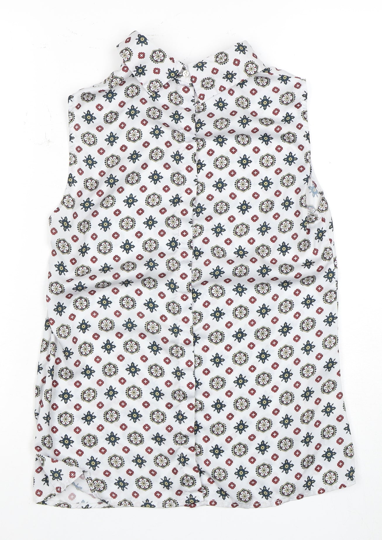 Laura Ashley Women's Multicoloured Sleeveless Top Size 8