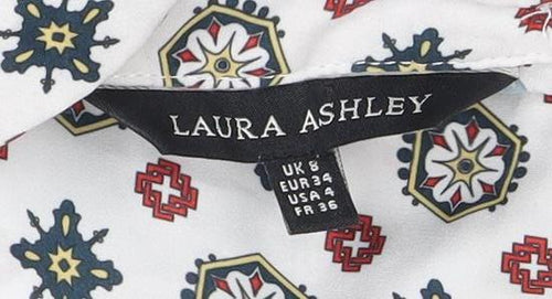 Laura Ashley Women's Multicoloured Sleeveless Top Size 8