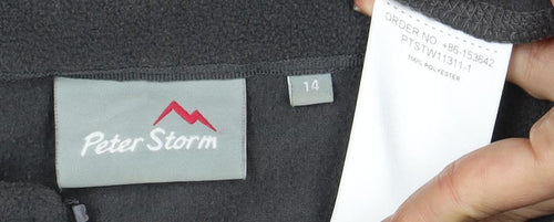 Peter Storm Women's Black Fleece Jacket - Size 14