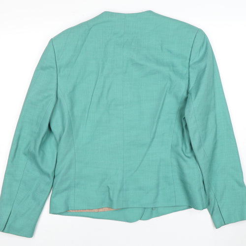 Viyella Women's Green Blazer Jacket, Size 12, Lined