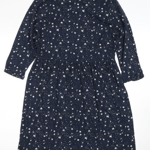 Weird Fish Women's Blue Dress Size 12