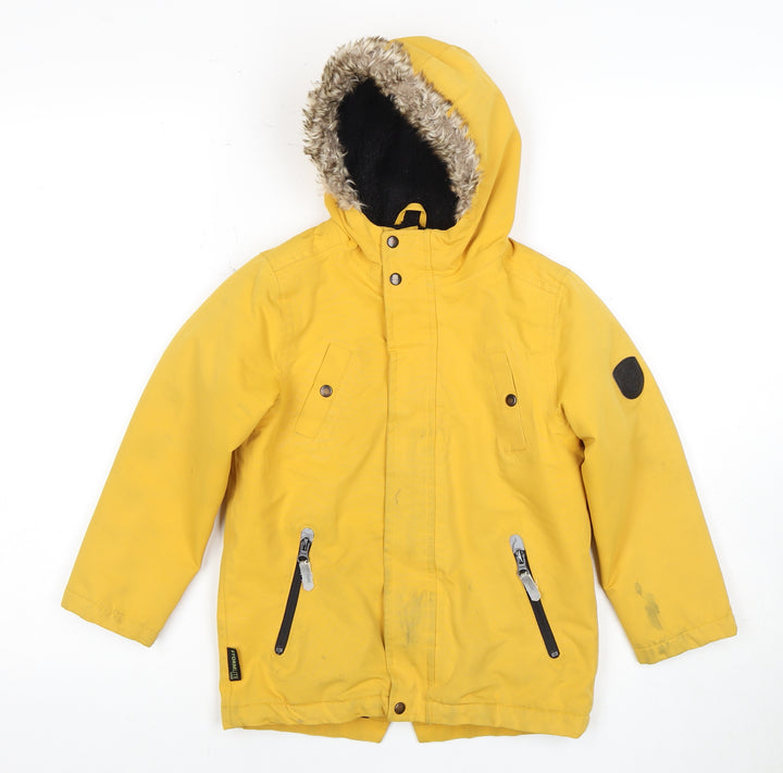 Gelert Boys Yellow Parka Jacket, 11 Years, Winter Hooded