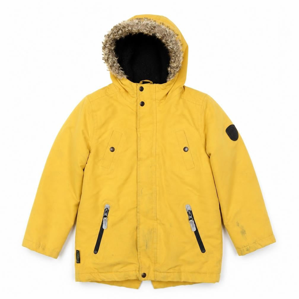 Gelert Boys Yellow Parka Jacket, 11 Years, Winter Hooded