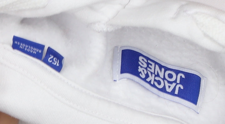 Jack & Jones Boys' White Pullover Hoodie - 14 Years
