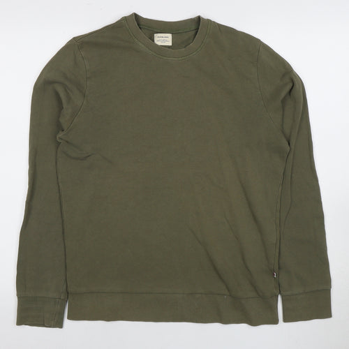 Jack & Jones Men's Green Pullover Sweatshirt, Size: L